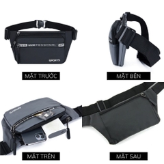 Túi Đeo Hông Nam Thể Thao Cao Cấp SPORTS PRO