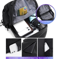 Túi Đeo Chéo Nam Chống Nước Thể Thao Có Cổng Sạc USB