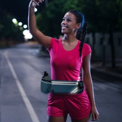 Túi Đeo Hông Chạy Bộ Phản Quang Có Ngăn Đựng Bình Nước