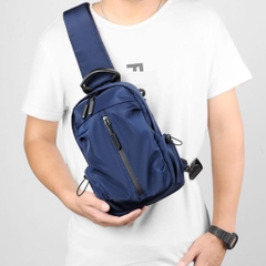 Túi Đeo Chéo Nam Chống Nước Thể Thao Có Cổng Sạc USB