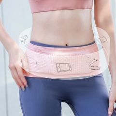 Túi đeo thắt lưng chạy bộ Polato chất liệu vải dệt kim thoáng khí, thiết kế thời trang sang trọng