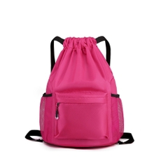 Balo dây rút thể thao chống nước, có ngăn đựng bóng, sức chứa lớn