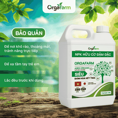 NPK Hữu Cơ OrgaFarm - Siêu Đơm Hoa Kết Trái - 5L