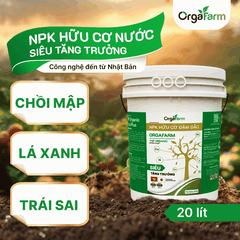 NPK Hữu Cơ OrgaFarm - Siêu Tăng Trưởng - 20L