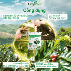 Phân Bón Hữu Cơ Humic OrgaFarm - 1KG