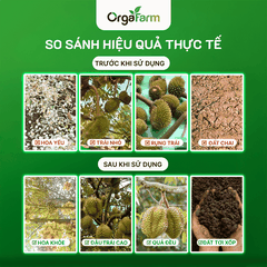 NPK Hữu Cơ OrgaFarm - Siêu Đơm Hoa Kết Trái - 20L