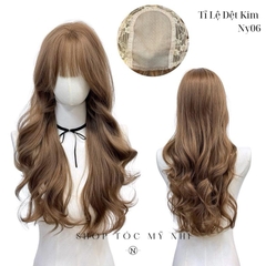Tóc Giả Mỹ Nhi Da Đầu Tỉ Lệ Dệt Kim NY06 dài 60cm