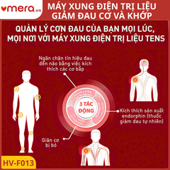 Máy Xung Điện Trị Liệu Omron HV-F013 (Giảm Đau Cơ, Nhỏ Gọn, 5 Chế Độ)
