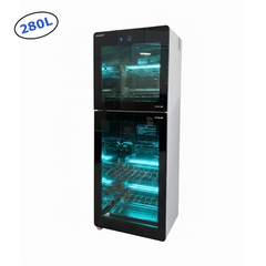 Tủ sấy tiệt trùng 280L, công nghệ khử khuẩn tiên tiến UV kết hợp Ozone