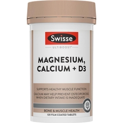 Magiê,Canxi+Vitamin D3 Swisse Swisse Magnesium Calcium + Vitamin D3 - 120 Viên & 200 Viên