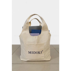 Túi vải MIDIKI hai quai cực xinh cho nàng đi học, đi chơi, chất vải canvas cứng , đường may tinh xảo