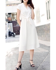 Đầm Warehouse Tay Con Cổ Bẻ Chữ V - L0312231218