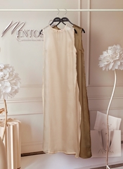 Áo Tơ Dáng Dài Xẻ Tà Mentosa 2 Màu-ATMTS141025L1