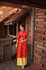 Set Áo Dài Hoa Gấm Tô Châu Mentosa 4 Màu-ADMTS200126L1