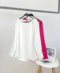 Áo Lụa Suông Tay Dài Mentosa 2 Màu-AMTS050925L1