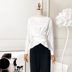 Áo Lụa Mentosa Drape Chéo Tà 3 Màu-ALMTS131025L1