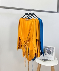 Áo Lụa Mentosa Drape Chéo Tà 3 Màu-ALMTS131025L1