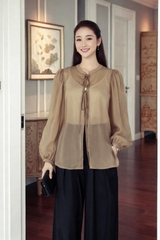 Áo Tơ Mentosa Buộc Dây Tie Top 2 Màu-ATMTS230925L1