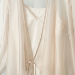 Áo Tơ Mentosa Giao Vạt Tay Phồng 2 Màu-ATMTS071025L1