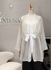 Áo Mentosa Organza Thắt Nơ Eo 2 Màu-ATMTS131025L1