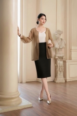 Áo Voan Mentosa Tay Phồng 2 Màu-AKMTS220925L1