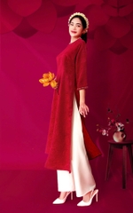 Áo Dài Mentosa Gấm Hoa-MTS310122401