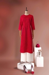 Áo Dài Mentosa Gấm Hoa-MTS310122401