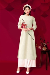 Áo Dài Mentosa Gấm Hoa-MTS310122401