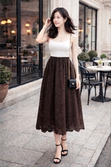 Chân Váy Ren Nâu CK-TPCMT25CV1AT