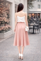 Chân Váy Katosa Hồng Xòe-KTS230904