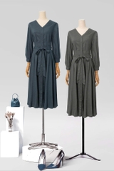 Đầm Katosa Cổ Tim Tay Ly 2 Màu-KTS32409247