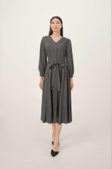 Đầm Katosa Cổ Tim Tay Ly 2 Màu-KTS32409247