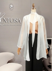 Áo Mentosa Organza Thắt Nơ Eo 2 Màu-ATMTS131025L1