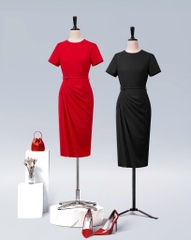 Đầm CK Công Sở Xếp Ly 3 Màu-CK0802225