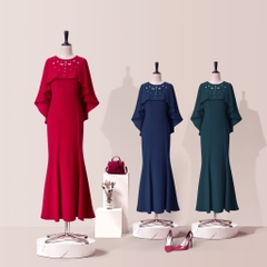 Đầm Katosa Bèo Tay Cánh Tiên 3 Màu-TPSXD030823