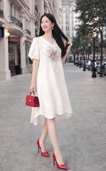 Đầm Katosa Linen Thêu-KTS32202241