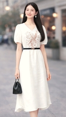 Đầm Katosa Linen Thêu-KTS32202241