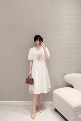 Đầm Katosa Linen Thêu-KTS32202241
