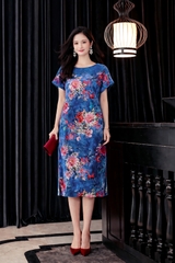 Đầm Nhung Vnxk CM 3 Màu-D1AT18010