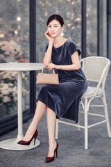 Đầm Nhung Vnxk CM 3 Màu-D1AT18010