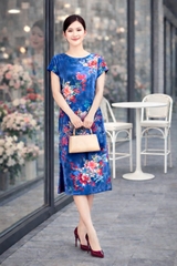 Đầm Nhung Vnxk CM 3 Màu-D1AT18010