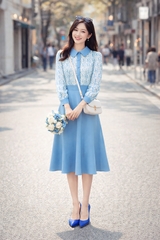 Đầm Katosa Tay Dài Dáng Xòe-KTS222712