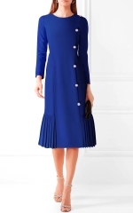 Đầm Katosa Tay Dài Rập Ly 2 Màu-KTS220711