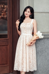 Đầm Mentosa 2 Dây Tùng Xòe-MTS31511244