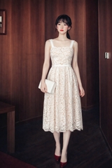 Đầm Mentosa 2 Dây Tùng Xòe-MTS31511244