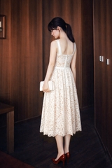 Đầm Mentosa 2 Dây Tùng Xòe-MTS31511244