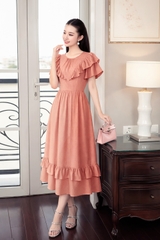 Đầm Katosa Voan Hạt Phối Bèo 2 Màu-KTS32102244