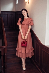 Đầm Katosa Voan Hạt Phối Bèo 2 Màu-KTS32102244