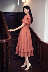 Đầm Katosa Voan Hạt Phối Bèo 2 Màu-KTS32102244