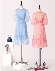 Đầm Katosa Tơ Hoa Tay Lỡ-KTS3060124